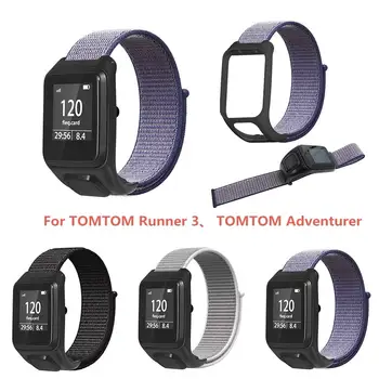 

Replacement Watch Band Nylon Canvas Watch Strap Bracelet Accessories for TOMTOM Runner3 & TOMTOM Adventurer
