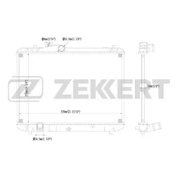 

Radiator cooling. Dv. Suzuki Swift (ZC ZD) 04 ZEKKERT mk-1232