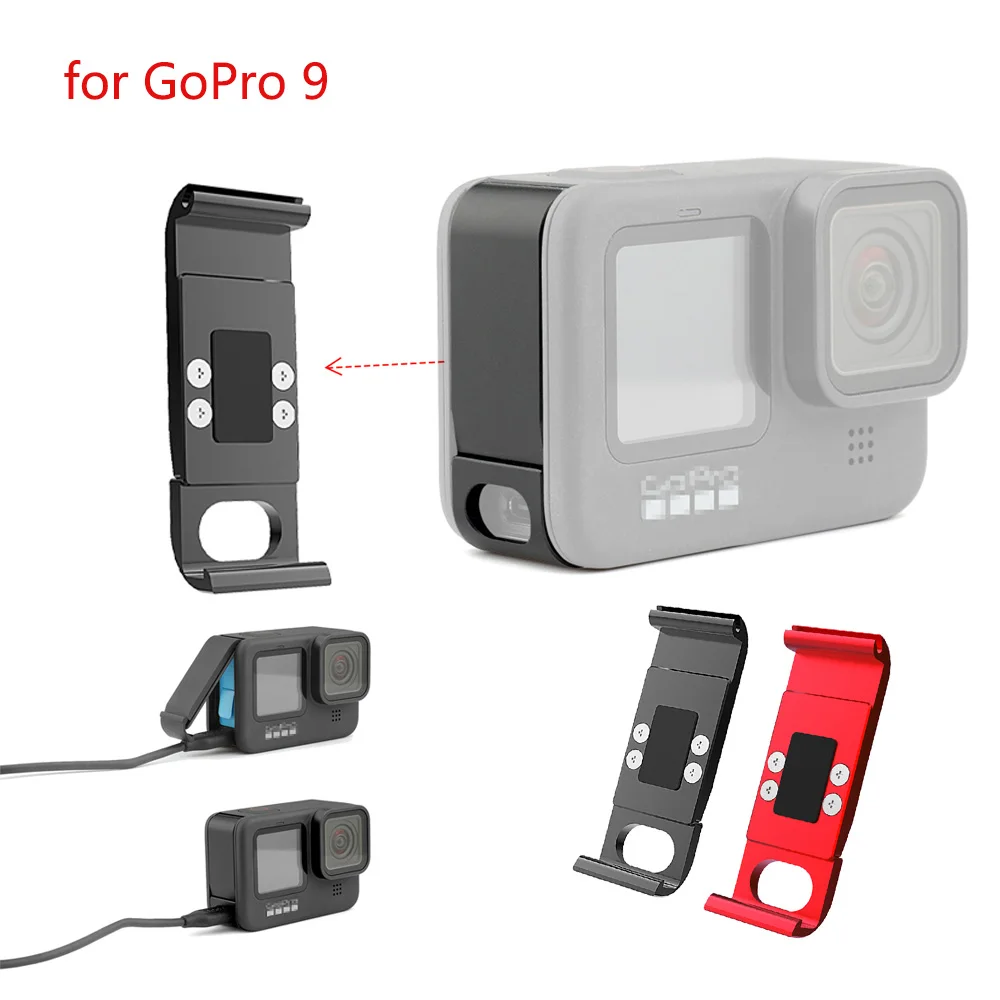 Крышка батарейного отсека для GoPro Hero 9 чехол перезаряжаемый пылезащитный