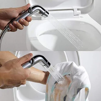 

Handheld Bidet Toilet Sprayer Set with Spray Head Premium Brushed Stainless Steel Sprayer for Bidet Attachment