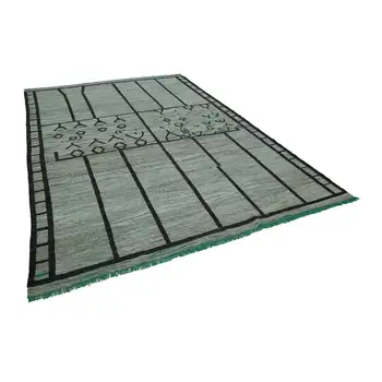 

304x430 Cm Green Handmade Contemporary Area Rug-10x14 Ft
