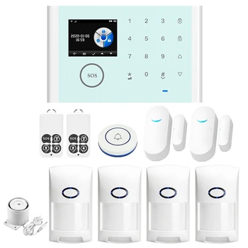 

CS118 Alarm System TUYA Wifi GSM GPRS Multilingual ligent Voice Home Alarm System Set (10 Pcs)