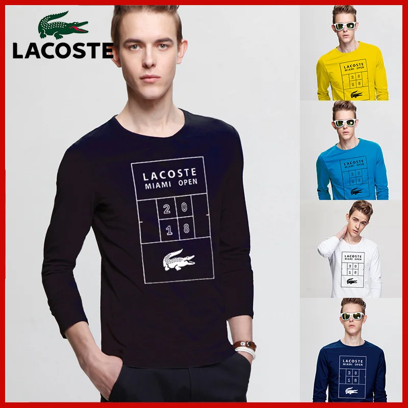 

Lacoste-Top quality 2020 Summer Fashion-design Men long shirt 100% Cotton Short sleeve polos para hombre Casual male tops T17