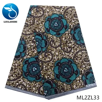 

LIULANZHI Ankara wax fabrics Latest style printing ankara wax fabric 6yards real wax fabric for dress ML2ZL31-ML2ZL33