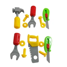8 шт./компл. смешной моделирования, инструменты для ремонта Игрушки для мальчиков и девочек, Пластик распространения играть дрель гайка пила Развивающие игрушки для детей в подарок