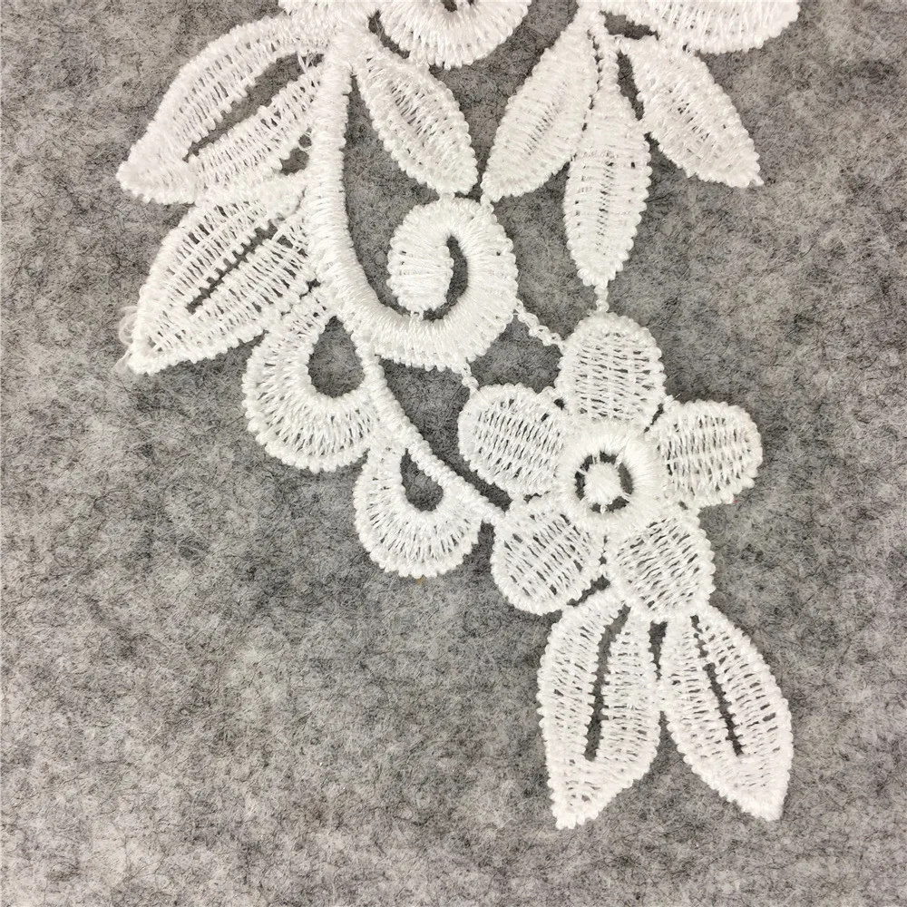 Embroidery Applique Lace Fabric Collar DIY Sewing Lace neckline Clothing Accessories Scrapbooking A pair lace fabric,lace garment accessories,lace sewing supplies,lace sewing accessories,lace accessories,clothing accessories