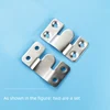 1 set Stainless Steel Heavy Duty Picture Frame Hanger Photo Display Hooks Bed Interlocking Hanging Fasteners Furniture Connector 3