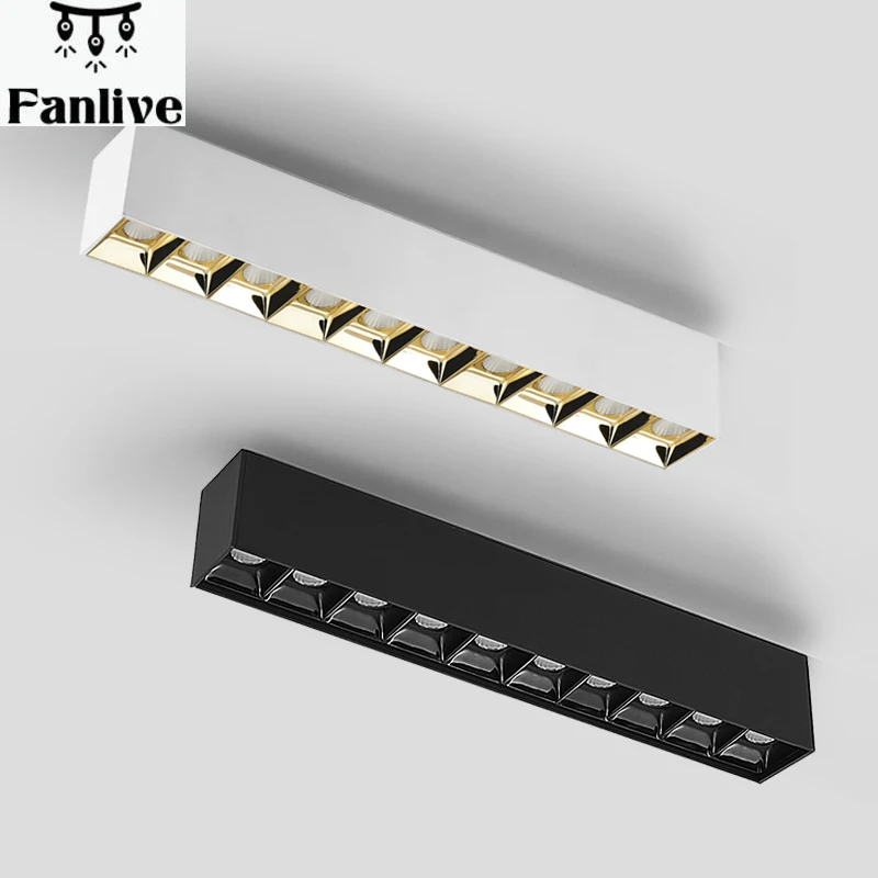 

5pcs Ac85-240v Osram Chip 30cm Line Lamp Led Spot Light Concrete Surface Mounted Ceiling Lights