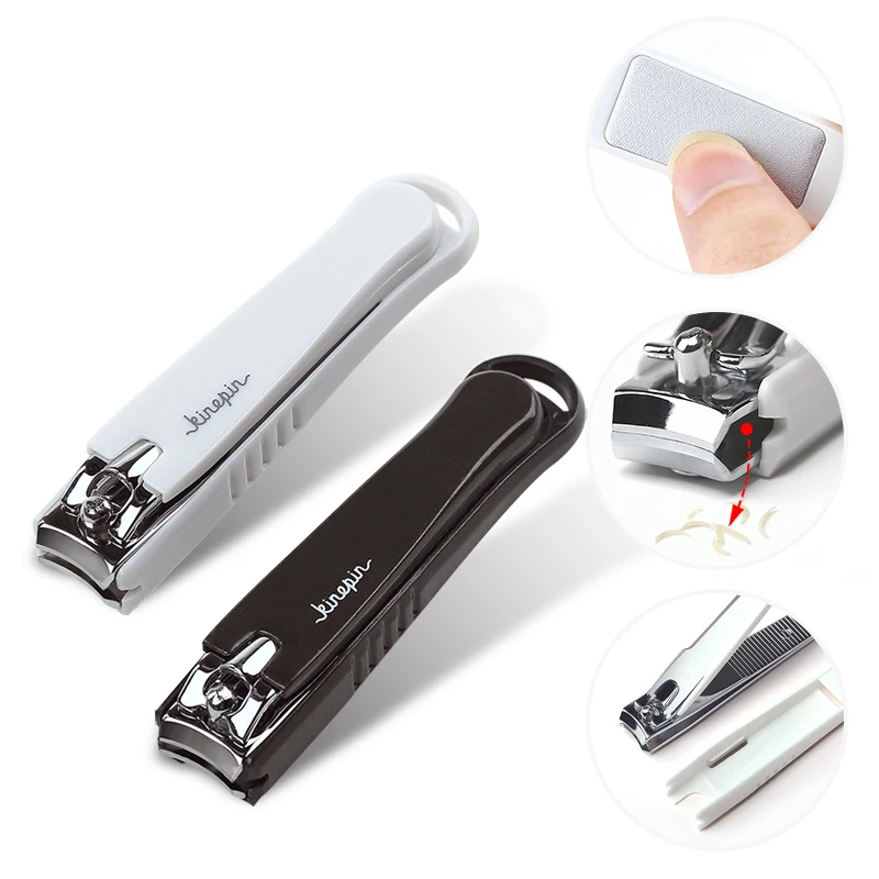High-grade Toe Nail Clipper Extra Large Manicure Trimmer Nail Cutter with Nail File Stronge Professional Nail Tools Black Color