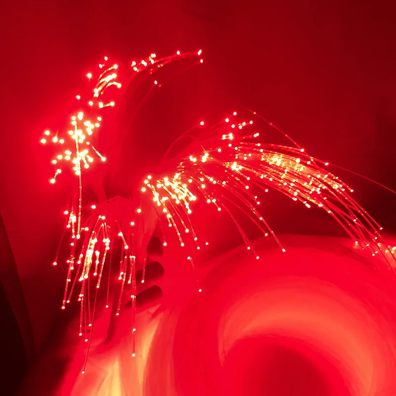 customize diameter 0.5mm 0.75mm 1mm 1.5mm 2mm 2.5mm PMMA Optical Fiber Cable LED Light Engine DIY Starry Sky Effect Decorative