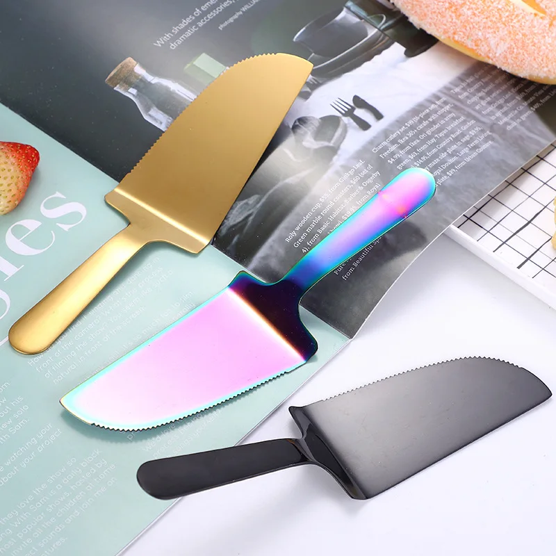 Description Picture 5 of itemStainless Steel Large Triangular Cake Spatula Pizza Pie Shovel Cookies Bread Cutter Home Pastry Baking Tools Kitchen Accessories