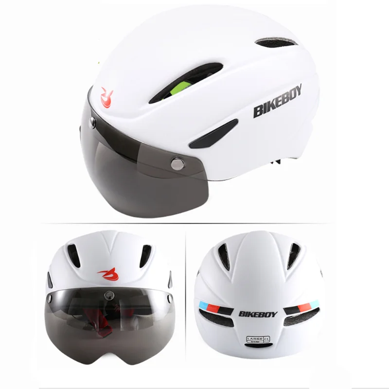 bikeboy cycling helmet men and women ultralight safety helmets mtb bicycle windproof lenses helm casque velo bicycle helmet aliexpress aliexpress