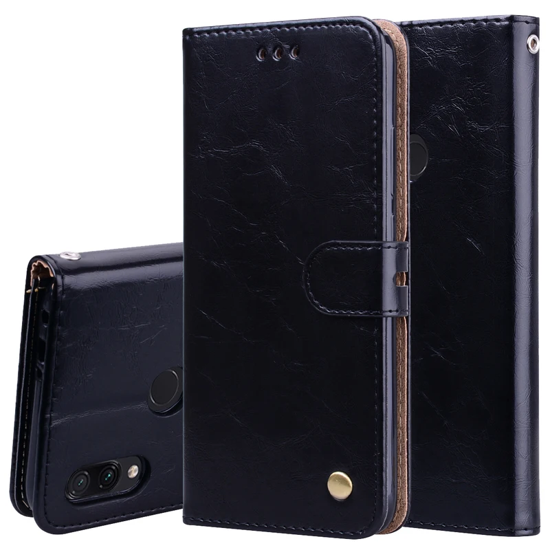 

Flip Wallet case For XiaoMi RedMi 7 Soft Silicon Anti-fall Phone Back Cover For RedMi 7 7A Fashion Leather Card Slot Stand Case