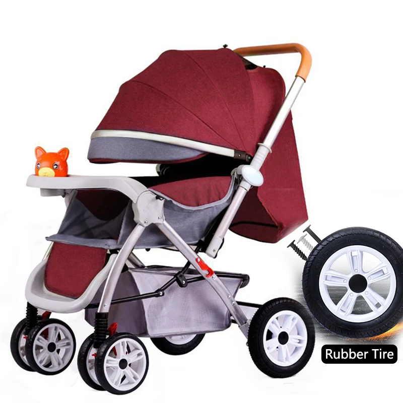 

Big Rubber Wheels Big Swivels Stroller Yoya Two-way Implementation Of Baby Stroller