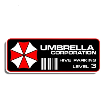 

Car Sticker Accessories Umbrella Corporation Hive Parking Level 3 Resident Laptop Auto Waterproof Decal PVC 13cm X 4cm