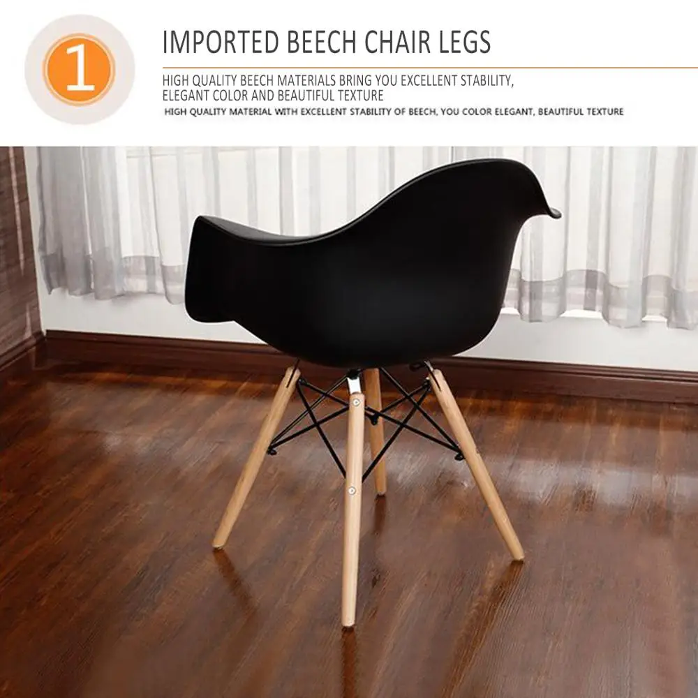 2pcs ChairsSimple Assembly Structure Solid Wood Dining Armchair with High Calibre PP Plastic seat Ideal for Home Office cafés 2pcs ChairsSimple Assembly Structure Solid Wood Dining Armchair with High Calibre PP Plastic seat Ideal for Home Office cafés