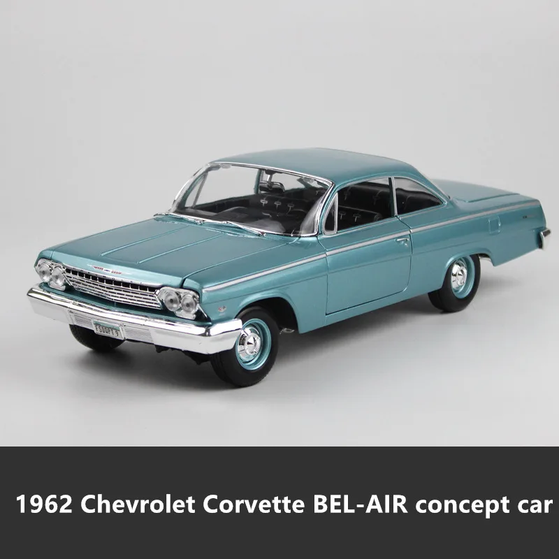 1962 Maisto 1:18 Chevrolet спортивный автомобиль сплав модель автомобиля моделирование автомобиля украшение коллекция Подарочная игрушка Литье под давлением модель игрушка для мальчиков - Цвет: 1962