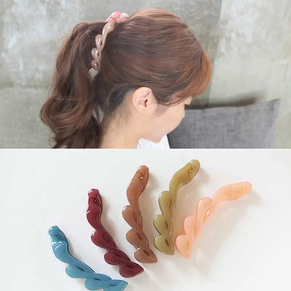 Заколка для волос в Корейском стиле "банан", "конский хвост", для девушек и женщин, заколка для волос, аксессуары для волос, инструменты для плетения волос