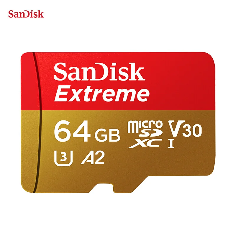 Карта памяти SanDisk micro sd 32 Гб 16 Гб 64 Гб 128 ГБ 8 ГБ microSD UHS-I class 10 V30 U3 A1 карта памяти micro sd - Емкость: 64G 90M