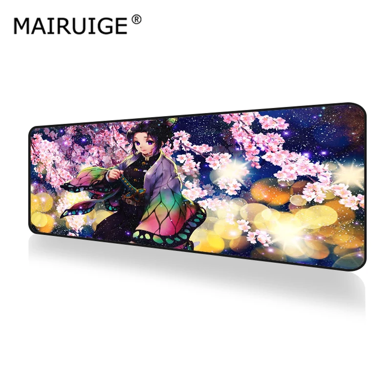 

Nekopara Season Anime Girl Mouse Pad Monster Killer Sexy Computer Gaming Tablet MousePad Demon Slayer Kimetsu Edge Lock 30x80