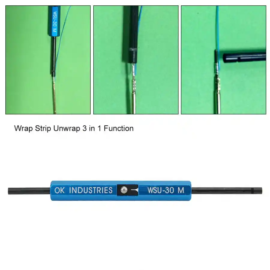 wsu-30M 3 in 1 Function Single-Stranded Wire Wrap Strip Unwrap Hand Tool for AWG 30 Wire Wire Wrapping Tool