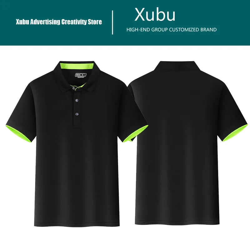 Men Short Sleeve polo collar shirts 