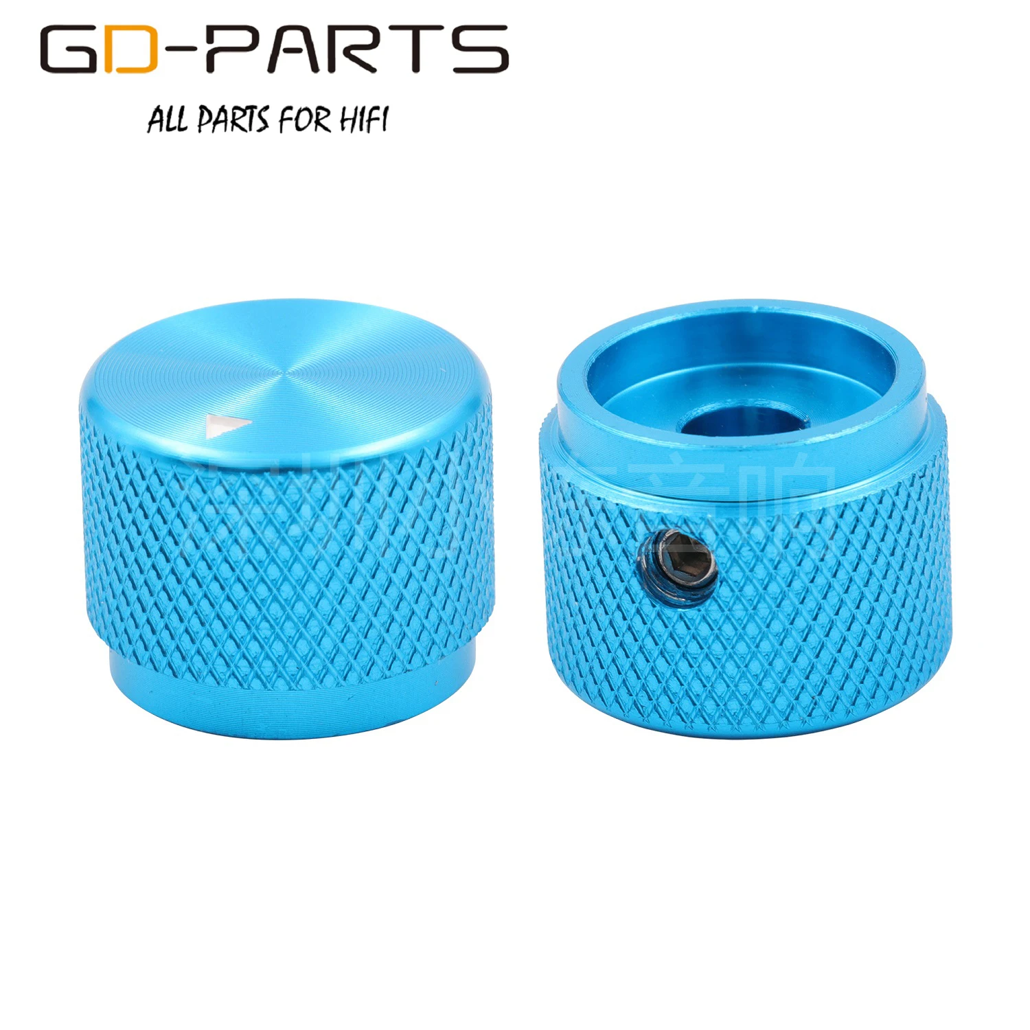 1PCS Solid aluminum alloy knob speaker audio tube amplifier power amplifier volume potentiometer knob diameter 20mm high 15.5 3