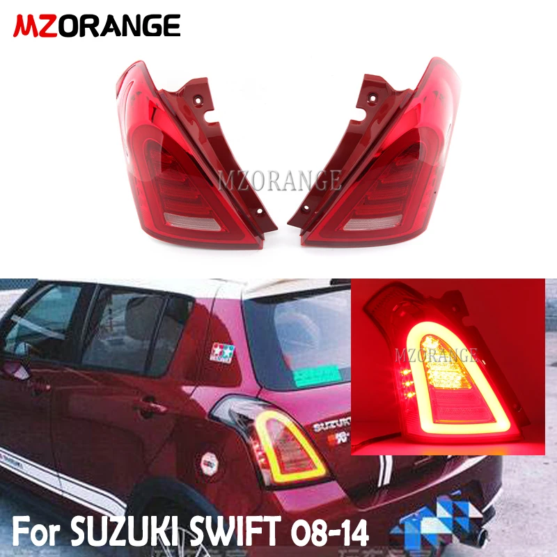 MZORANGE rear tail light for Suzuki for Swift 2008 2009 2010 2011 2012 2013 2014 Rear Lamp Signal B
