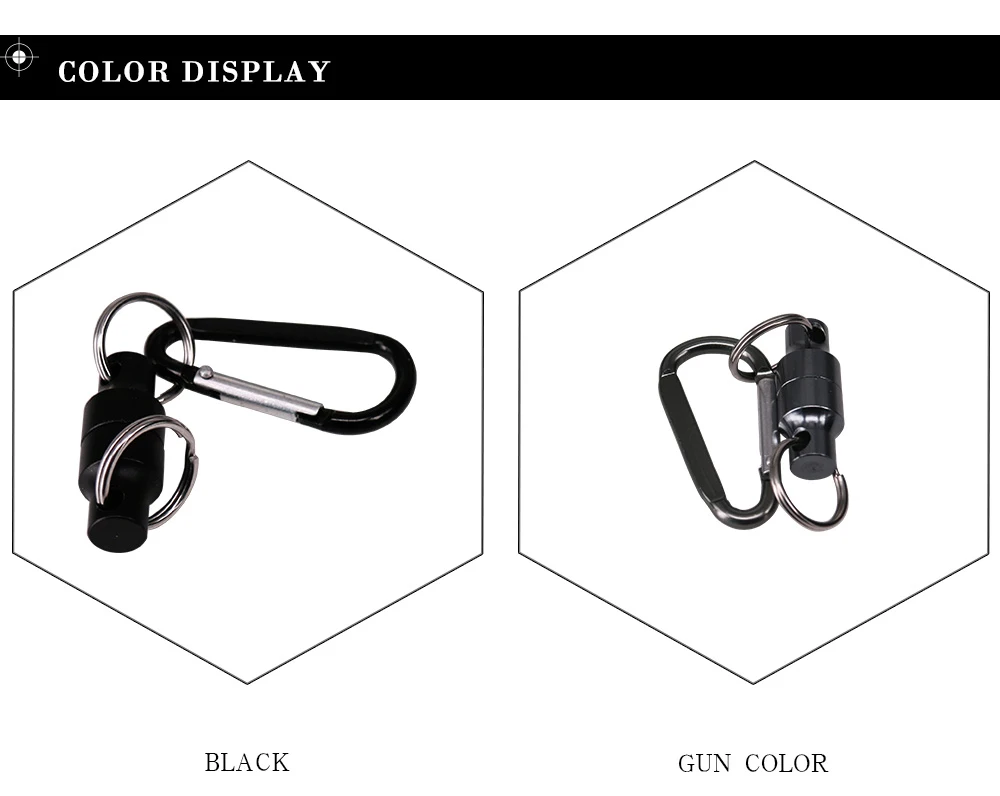 2pcs Outdoor fishing multi-function magnet buckle portable riding carabiner Fishing Accessory Tool