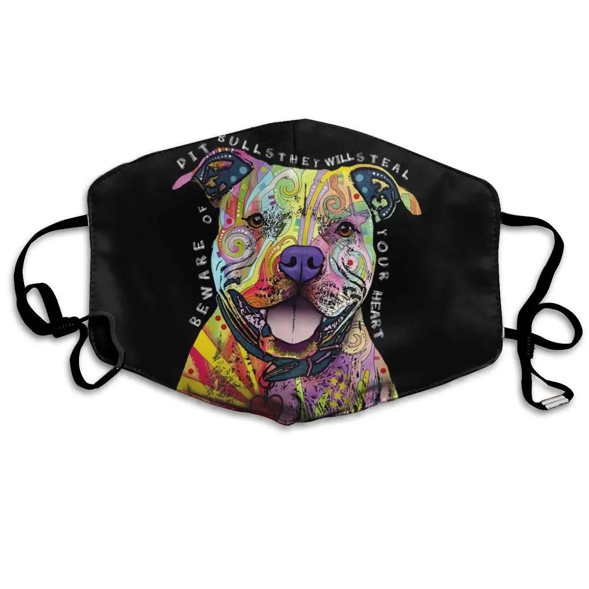 

NiYoung Ideal Gift - Women Men Boys Girls Dustproof Pit Bulls Black Half Face Mouth Mask Breathable Mouth Muffle for Cycling,