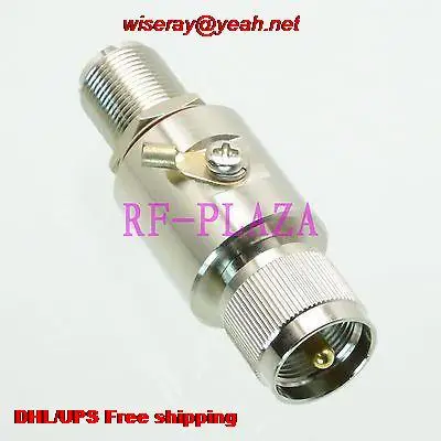 DHL/EMS 10 шт. защитный чехол протектор от 0 до 3 ГГц 50Ohm DC-230V UHF PL259 до UHF SO239 коаксиальный-для электрического arrester-A6