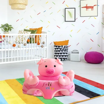 

1set Learning to Sit Baby Sofa Chair Plush w/ Cotton Infant Nest Support Seat Filler for Household Learning Children Ornament