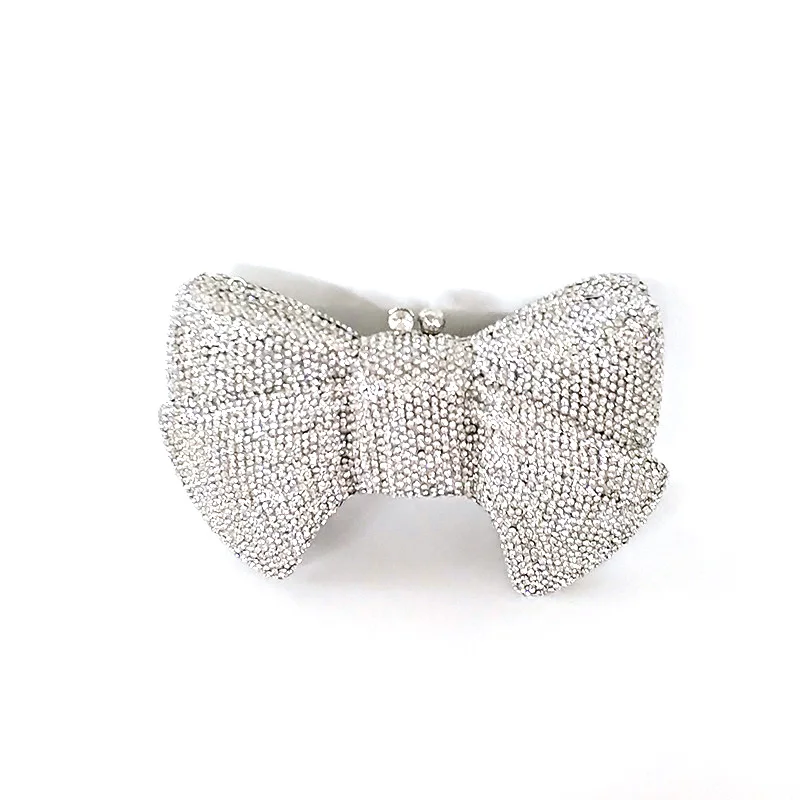 Classical women accessories diamonds luxury clutches bow knot crystal purses Bridal wedding party Popsicle purses