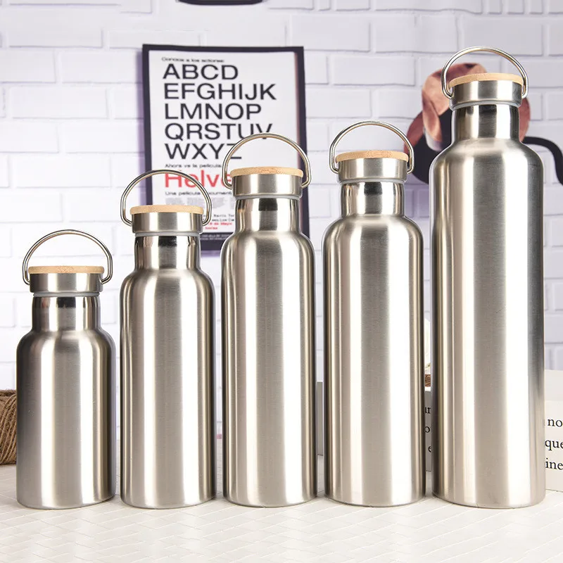 

350ml To 1000ml Vacuum Flask Keep Warm&Cold 12H-24H 304 Stainless steel Thermos Water Bottle With Compass&Carabiner For Travel