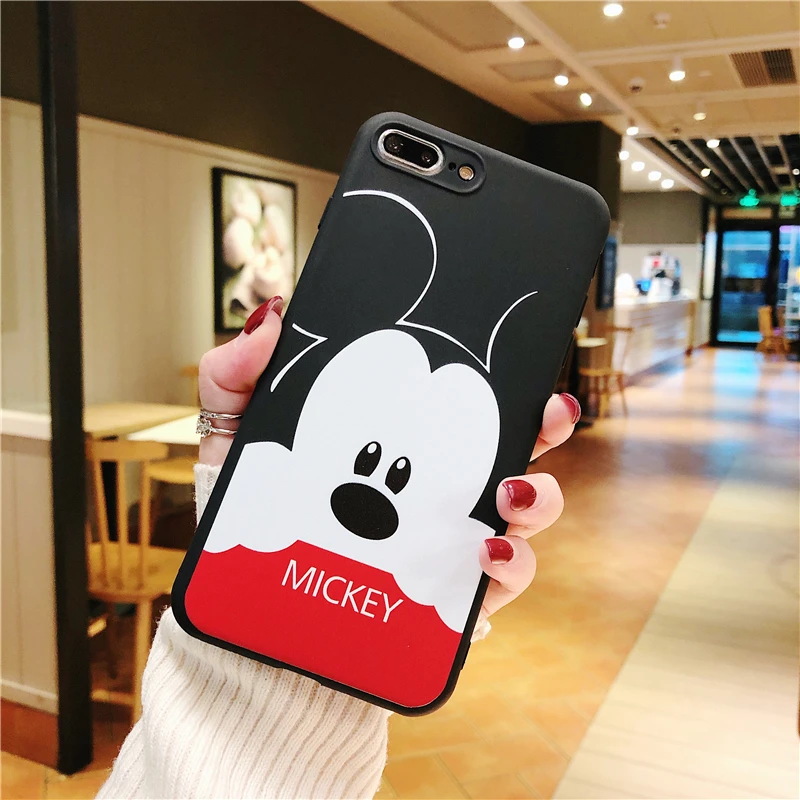 Only Mickey CASE Телефонные чехлы для samsung Galaxy A6 A8 плюс A7 A9 A10 A20 A30 A40 A50 A60 A70 M20 M30 с Микки Маусом и Минни Маус комплект наручные закрытой пяткой и с ремнем - Цвет: Only Mickey CASE