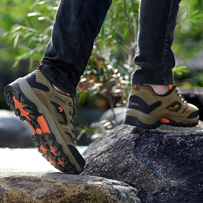 Chaussures de randonnée en plein air pour hommes, baskets portables confortables, bottes de trekking imperméables, mode de voyage
