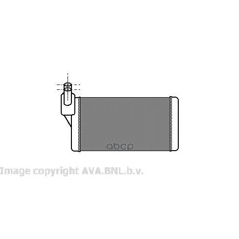 Радиатор Отопителя Vw T4 1.8-2.8 / 1.9-2.5td 91-03 Ava Vw6097 Ava арт. VW6097