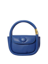 

2021 New Women's Handbag Light Luxury Fashion Mini Klein Blue Small Bag Soft Leather High Sense Leisure Saddle Bag Messenger Bag