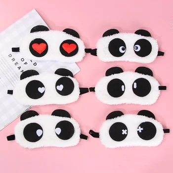 

Cute Sleeping Shade Cover White Panda Eye mask Eyeshade Sleep Cotton Goggles Eye Mask Blindfold Sleep Mask Eye Cover Travel Tool
