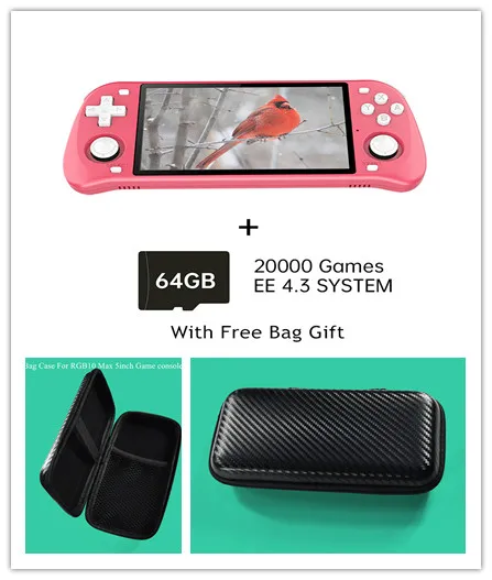 Powkiddy RGB10 Max 2 5 inch Handheld Video Game Console For PS1 PSP N64 3D Rocker 30000 Retro Game Player Box With Wifi BT Gifts 