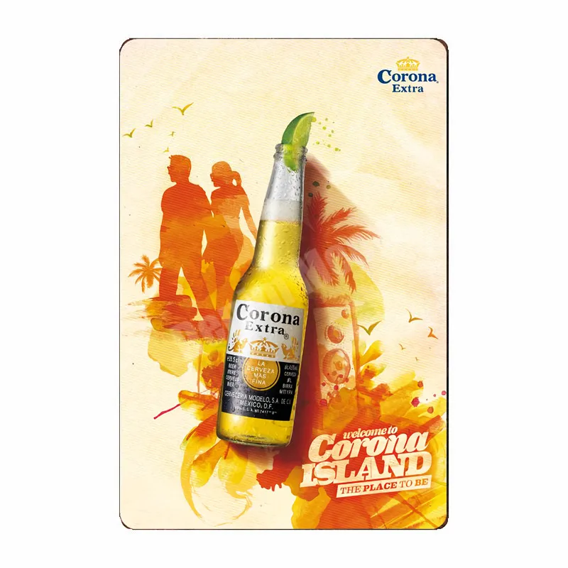 Corona Экстра винтажная металлическая жестяная вывеска Абсолют Дарт живопись виски тарелка ретро стена Паб Бар домашний декор пивная Настенная Наклейка MN118 - Цвет: B
