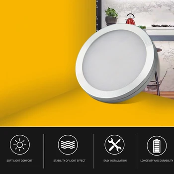 

6 Pcs 12V 3W Interior LED Spot Light With Car Charger Switch Set For Campers Van Caravan Motorhome
