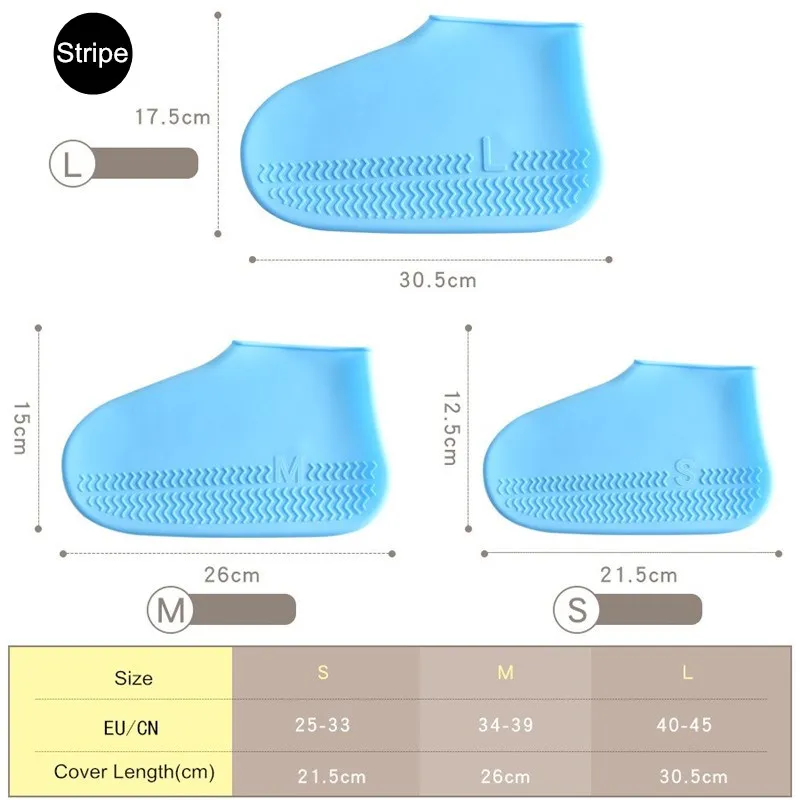 1 пара многоразовых силиконовых чехлов для обуви S/M/L Водонепроницаемые дождевые Чехлы для обуви для походов на открытом воздухе Нескользящие резиновые дождевые сапоги