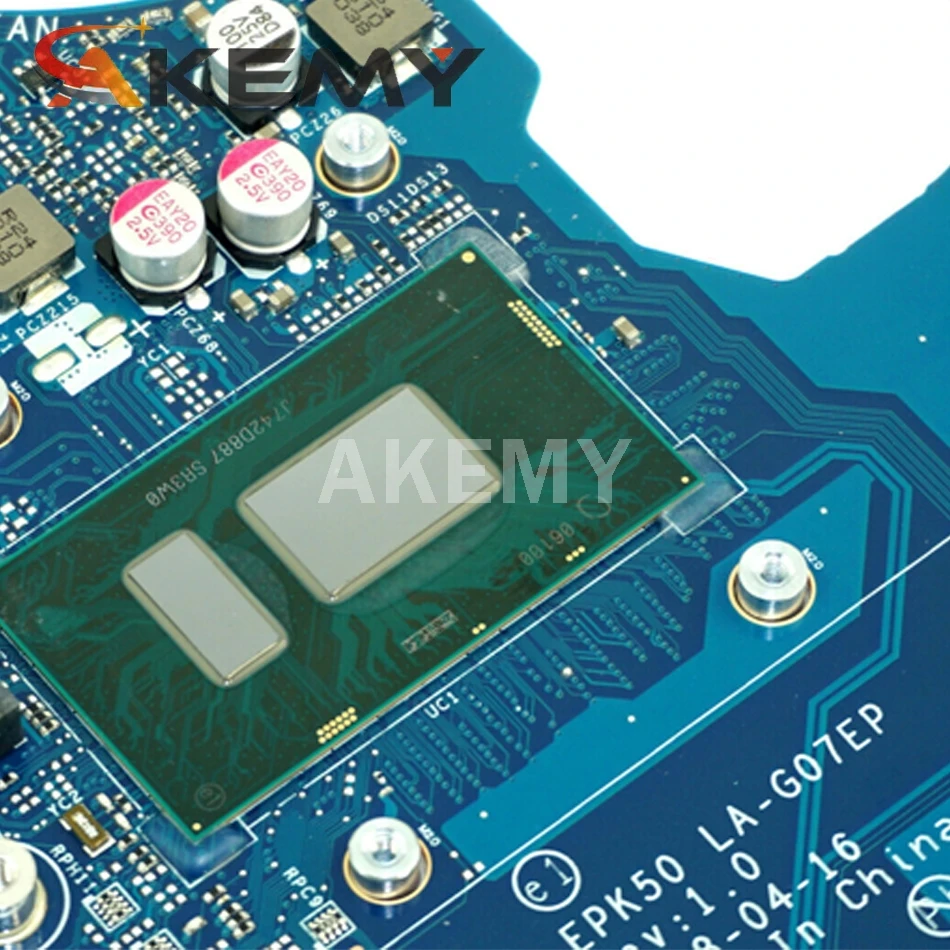 AKemy для For HP 15 DA материнская плата ноутбука с SR3LD/i3 7020u/CPU L20373 001 601 EPK50 Rev: 1 0 100%