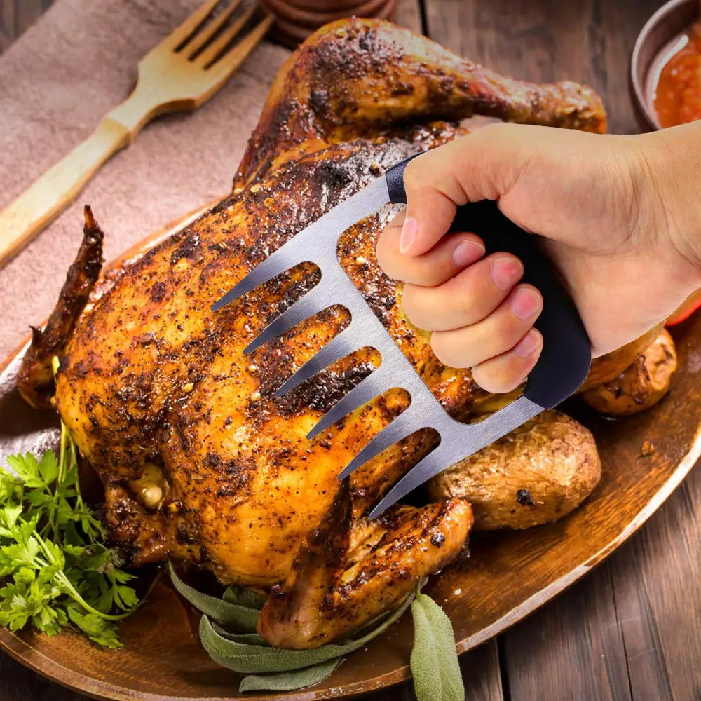 Металлический разделитель для мяса вилки из нержавеющей стали медвежонка