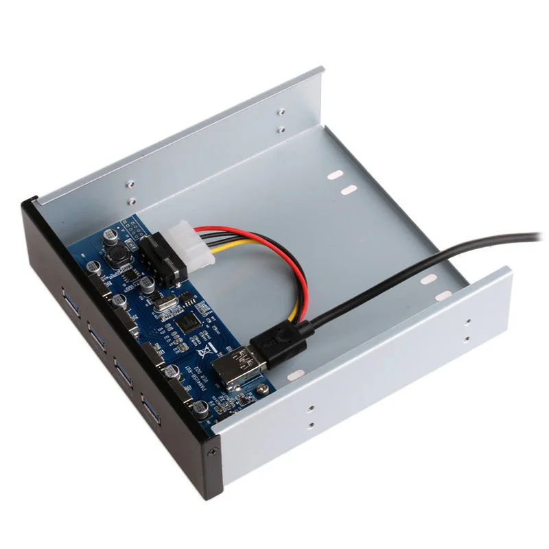 5.25in USB 3,0 Передняя панель карты расширения 1X интерфейс PCI Express PCI-E 4 4 порта USB