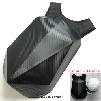 

New Fashion Black Motorcycle Shoulder Bag 50L Waterproof Hard Shell Motorcycle Trunk Backpack Carbon Fiber Motocross Racing Bag