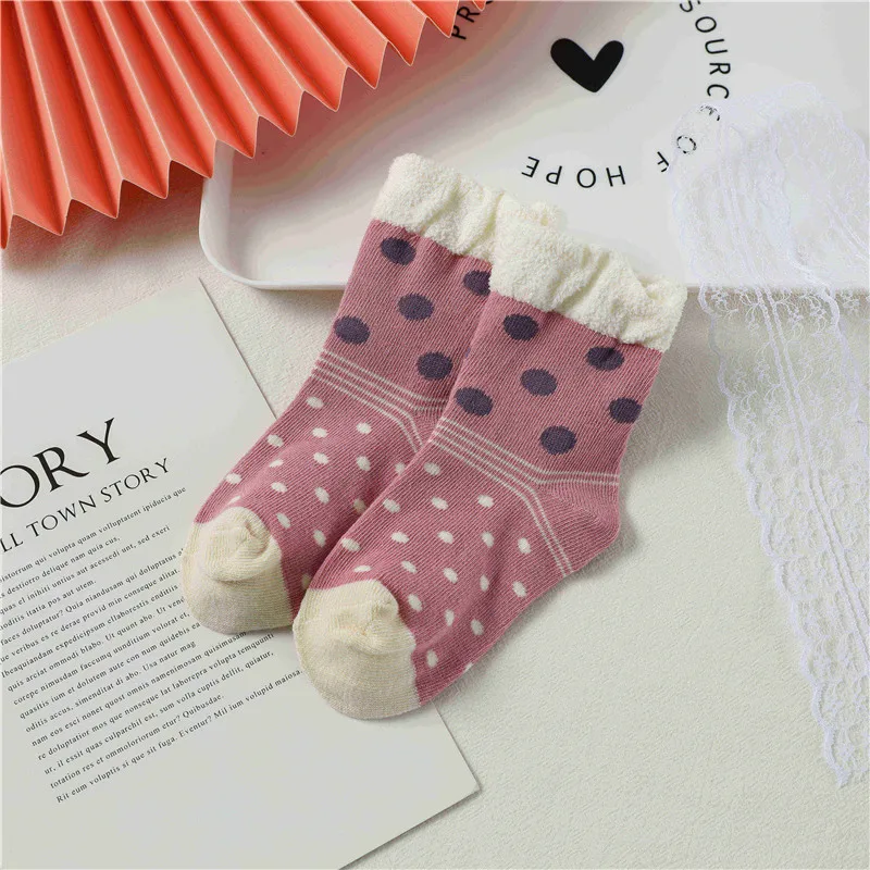 

1/5Pairs Children's socks Funny Kwaii Pink Rabbit Socks Short Socks High Quality Cotton Socks 3-10Years