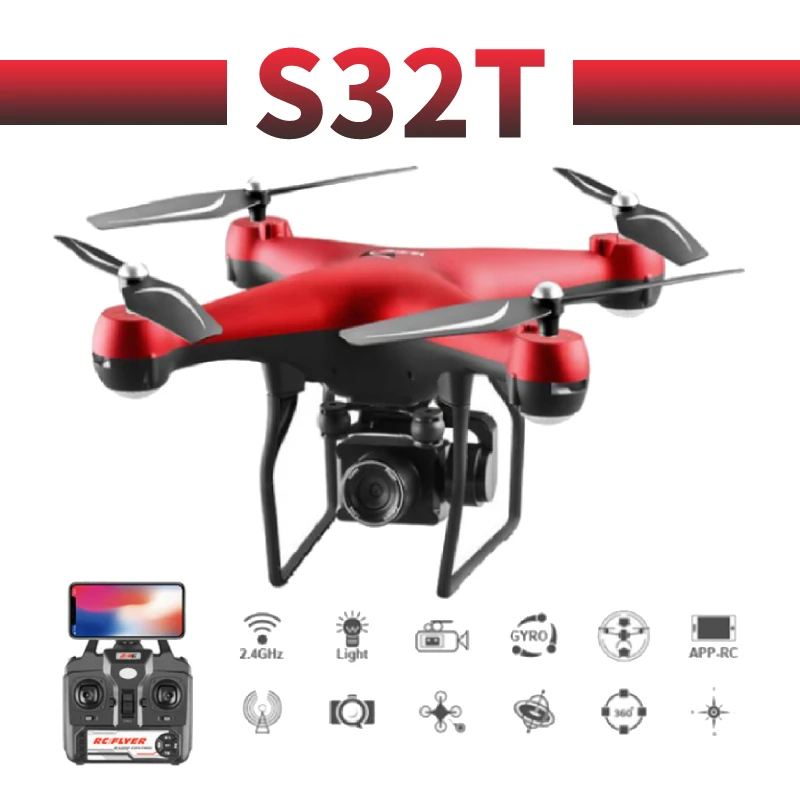 

RC Quadcopter S32T Drone 4K HD ESC Wide Angle Camera WIFI FPV Altitude Holding Selfie Drones Professional 25min Flight Time