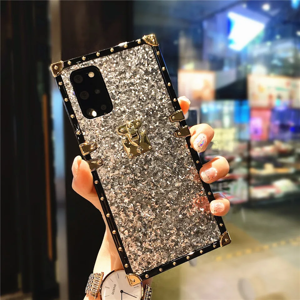 Musubo Luxury Brand Leather Case For Samsung Galaxy S22 Ultra S21 FE A71 A32 5G A12 A51 A70 Note 20 Ultra Funda Back Cover Coque cute samsung phone case